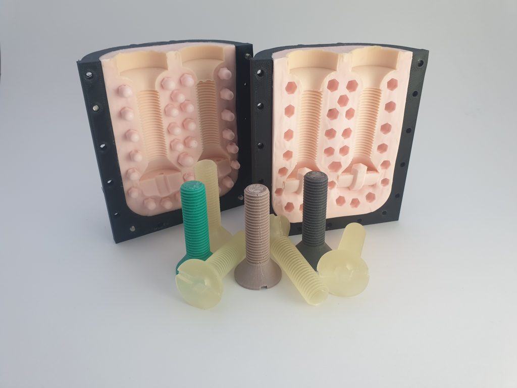 Intricately designed silicone mould created by FOZ One, a leading silicone mould maker in Malaysia, showcasing high-quality moulding for industrial parts and components.